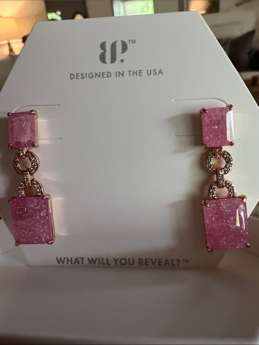 Bomb Party Earrings - rose gold plating